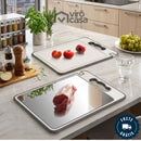 TÁBUA INOX DUPLA – SEM BACTÉRIA, SEM CHEIRO, SEM SUJEIRA