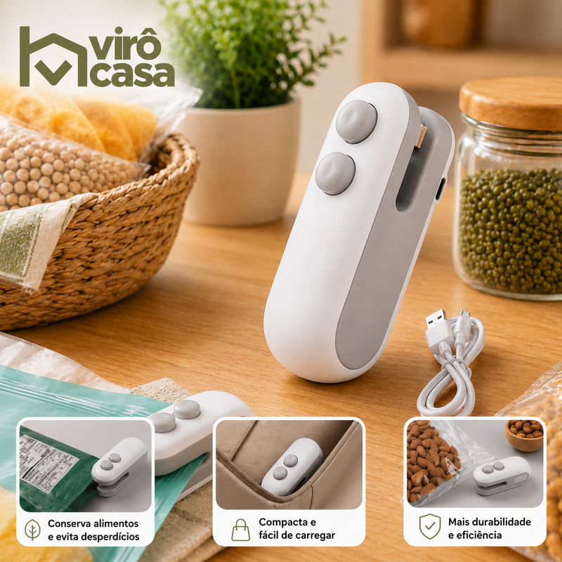 MINI SELADOR de Sacos para Plásticos