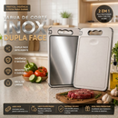TÁBUA INOX DUPLA – SEM BACTÉRIA, SEM CHEIRO, SEM SUJEIRA