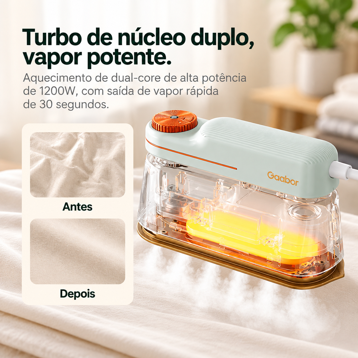 Ferro a Vapor Compact 4 em 1