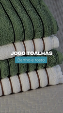 Jogo Toalhas De Banho Super Luxo 4 Peças 100% Algodão Casal Gigante Alta Absorção Toalha Felpuda