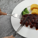 24 Peças Jogo De Faca Garfo Colher De Mesa Usado Em Restaurantes E Cozinhas Promoção