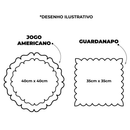 "Kit Americano 4 Peças: Sousplats e Guardanapos - Eleve a Elegância e Sofisticação da Sua Mesa de 2 Lugares!