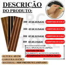 Kit Até 100 Placas Ripados Revestimento Painel Laminado 45x11cm Decoração Sala Casa Envio Imediato