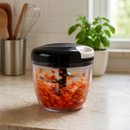 Processador Manual de Alimentos 900 ml Triturador Grande Alho Cebola Legumes Carne