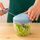 Processador Manual de Alimentos 900 ml Triturador Grande Alho Cebola Legumes Carne