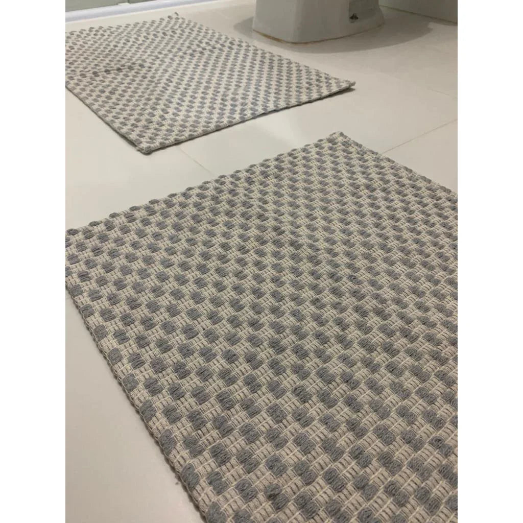 Tapete para Banheiro com 2 Peças 100% Algodão