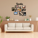 Porta Retrato de Parede Familia Galhos Mural Com 6 Espaços Para Fotos em Mdf Black Friday