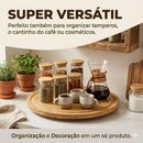 Bandeja Giratória de Bambu