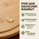 Bandeja Giratória de Bambu