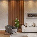 Kit Até 100 Placas Ripados Revestimento Painel Laminado 45x11cm Decoração Sala Casa Envio Imediato