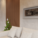 Kit Até 100 Placas Ripados Revestimento Painel Laminado 45x11cm Decoração Sala Casa Envio Imediato