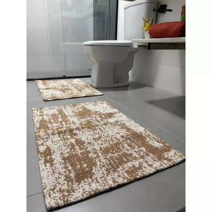 Tapete para Banheiro com 2 Peças 100% Algodão