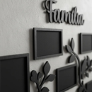Porta Retrato de Parede Familia Galhos Mural Com 6 Espaços Para Fotos em Mdf Black Friday