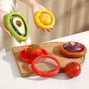 4Pcs Caixa de Silicone Armazenamento Frutas/Legumes: Reutilizável, Mantém Cebola/Abacate Frescos