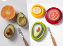 4Pcs Caixa de Silicone Armazenamento Frutas/Legumes: Reutilizável, Mantém Cebola/Abacate Frescos