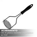 Kit 2 Utensílios para Cozinha Inox: Triturador de Alho e Amassador de Batata