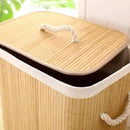 Cesto de Roupa de Bambu 60L