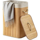 Cesto de Roupa de Bambu 60L