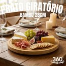 Bandeja Giratória de Bambu